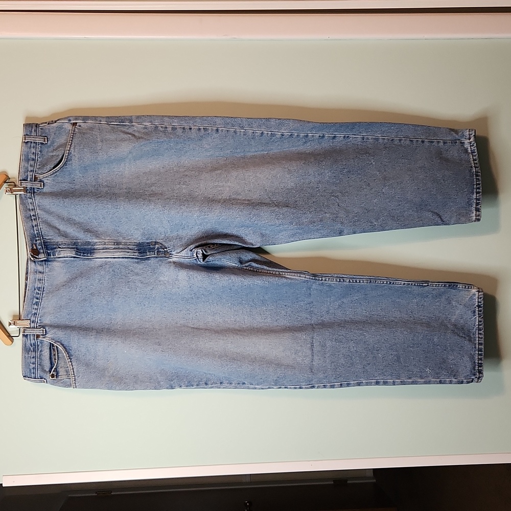 WearGuard Mens Jeans Straight Leg 50x30 Mens Denim Pants Light Wash Made in USA